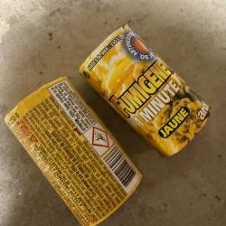 Fumig&egrave;ne 1min pot au sol coloris jaune et vert au choix, Ardi