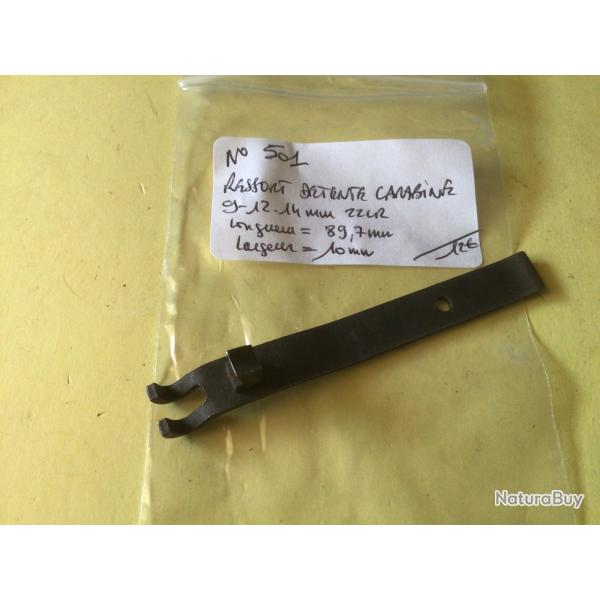 VENDU PAR LE-CUIRASSIER N�501 RESSORT DETENTE CARABINE 9-12-14 MM 22 LR GAUCHER