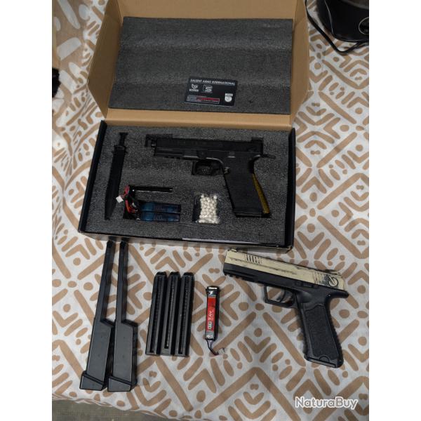 Lot de deux pistolets aep syma