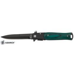 Couteau  pliant stamina vert  lame de 10 cm