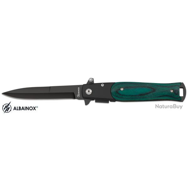Couteau  pliant stamina vert  avec lame de 10 cm