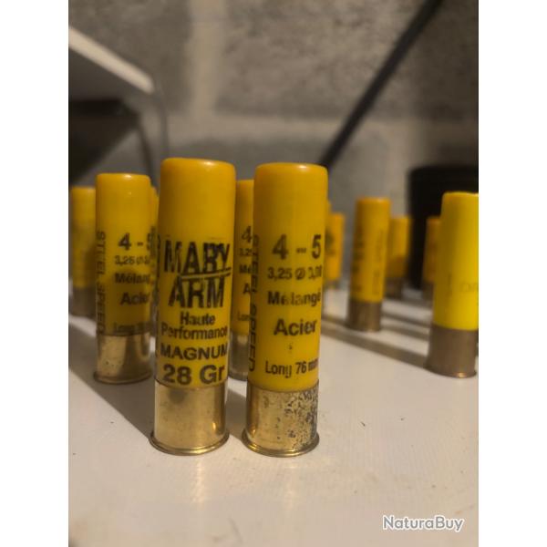 Lot cartouche acier cal 20