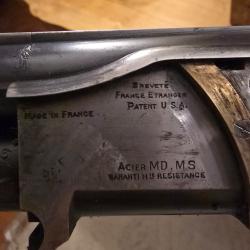 Fusil Ribe calibre 16 canon avec poin&ccedil;on st &Eacute;tienne