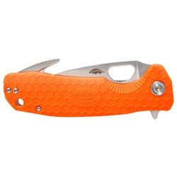 Couteau Honey Badger large hook orange lame 92 mm