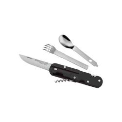 Couteau bivouac TB OUTDOOR l&eacute;gion &eacute;trang&egrave;re de poche noir