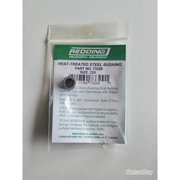 Redding - Bague de recalibrage de collet en acier - � .329" - R�f. 73329