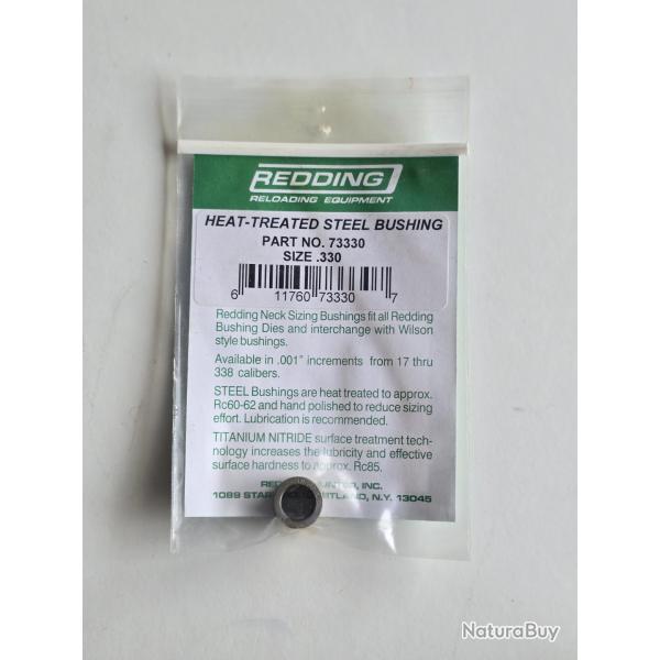 Redding - Bague de recalibrage de collet en acier - � .330" - R�f. 73330