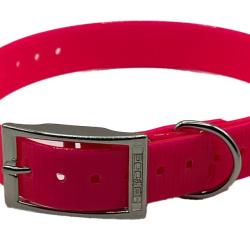Collier Biothane Biogold 60 cm rose fluo HB DOG pour chien de chasse � fabrication fran&ccedil;ais