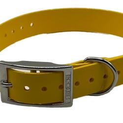 Collier Biothane Biogold 60 cm jaune d'oeuf HB DOG  pour chien de chasse � fabrication fran&ccedil;aise