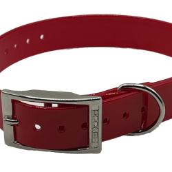 Collier Biothane Biogold 60 cm rouge HB DOG  pour chien de chasse � fabrication fran&ccedil;aise