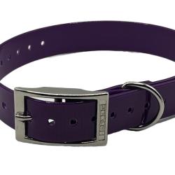 Collier Biothane Biogold 60 cm violet HB DOG  pour chien de chasse � fabrication fran&ccedil;aise