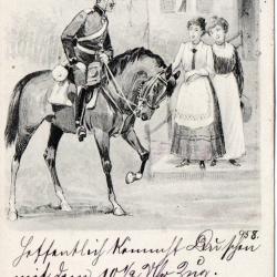 Carte postale ancienne illustr&eacute;e de 1907 -N&deg;8979