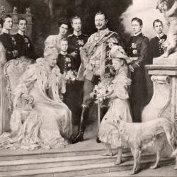 Carte postale illustr&eacute;e famille imp&eacute;riale allemande 1906 -N&deg;8980