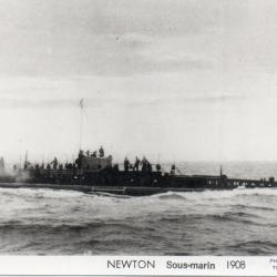 Carte postale sous-marin Newton 1908 -N&deg;8984