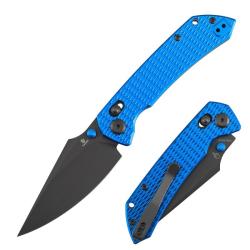 Couteau Tenable Fenrir Crossbar Lock Lame Nitro-V TiCn Manche Aluminium Bleu T1034V15