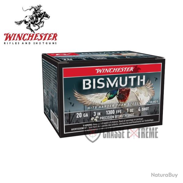 15 Cartouches WINCHESTER Bismuth 28g Cal 20/76 PB 4