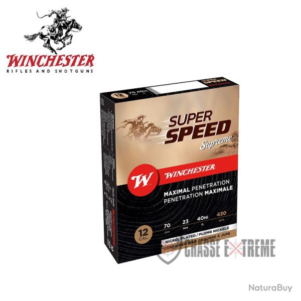 10 Cartouches WINCHESTER Super Speed G3 40g Cal 12/70 P2Ni