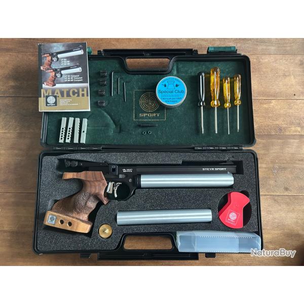 STEYR LP50 Black Silver 4,5 mm 2 Chargeurs  5 coups 1 monocoup + 1 tir � sec + Mallette accessoires