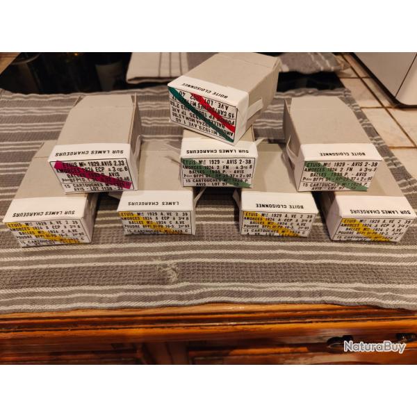 Reproduction bo�tes vide de cartouches mas 36Lot de 20