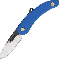 Canif Svord Peasant Lame Acier 15N20 Manche Polypro Bleu Friction Folder Made In New Zealand SV137