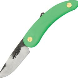 Canif Svord Peasant Lame Acier 15N20 Manche Polypro Vert Friction Folder Made In New Zealand SV141