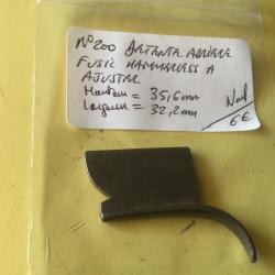 VENDU PAR LE-CUIRASSIER N&deg;200 DETENTE ARRI&Egrave;RE BRUTE A AJUSTER FUSIL HAMMERLESS CAL 12/16