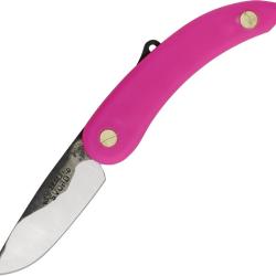 Canif Svord Peasant Lame Acier 15N20 Manche Polypro Rose Friction Folder Made In New Zealand SV138