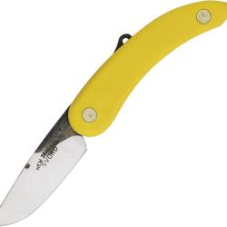 Canif Svord Peasant Lame Acier 15N20 Manche Polypro Jaune Friction Folder Made In New Zealand SV136