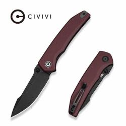 Couteau Pliant Civivi Ryson-E Lame Acier 14C28N Manche G10 Bordeaux Linerlock CIVC250971