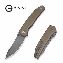 Couteau Pliant Civivi Ryson-E Lame Acier 14C28N Manche G10 Beige Linerlock CIVC250972
