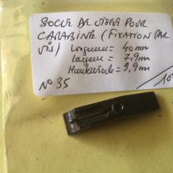 VENDU PAR LE-CUIRASSIER N&deg; 35 HAUSSE DE CARABINE FIXATION PAR VIS