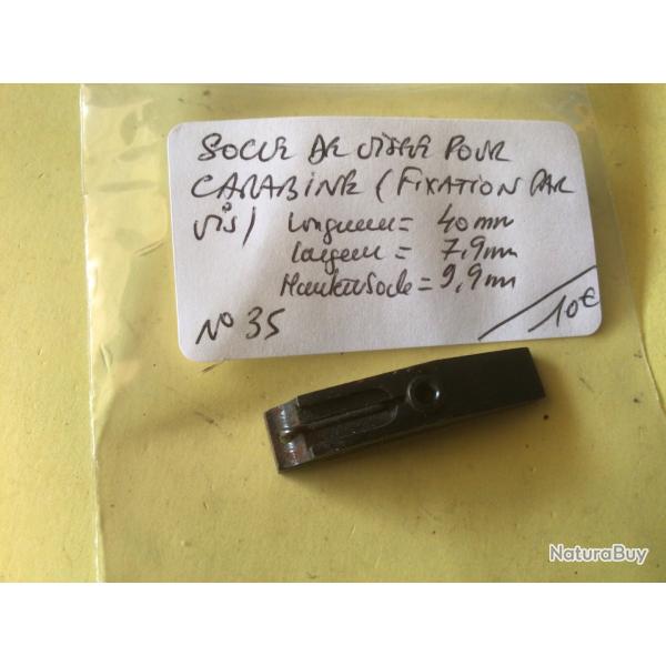VENDU PAR LE-CUIRASSIER N� 35 HAUSSE DE CARABINE FIXATION PAR VIS