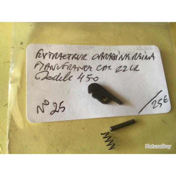 VENDU PAR LE-CUIRASSIER N� 25 EXTRACTEUR COMPLET CARABINE REINA MOD�LE 450 22 LR
