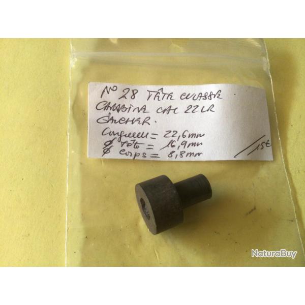 VENDU PAR LE-CUIRASSIER N� 28 T�TE DE CULASSE CARABINE GAUCHER CAL 22 LR