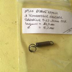 VENDU PAR LE-CUIRASSIER N&deg;10 RESSORT RETOUR EXTRACTEUR CARABINE GAUCHER 9/12/14 MM 22 LR