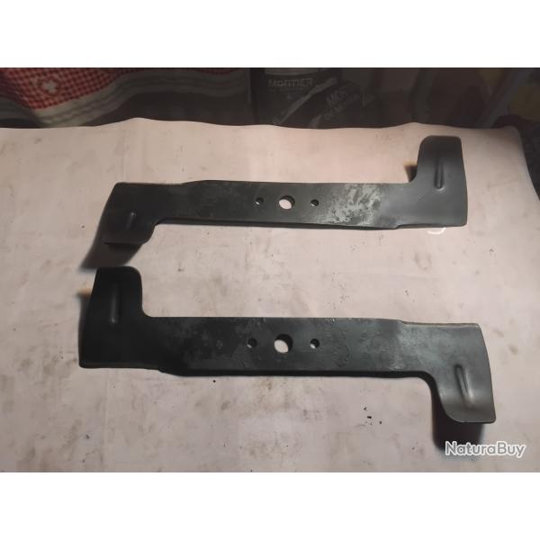 Lames tondeuses autoport�e gauche et droite pour GGP ,Stiga, honda ect..