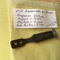 VENDU PAR LE-CUIRASSIER N&deg;18 PLANCHETTE DE HAUSSE 22 LR