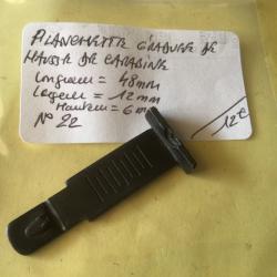 VENDU PAR LE-CUIRASSIER N&deg; 22 PLANCHETTE DE HAUSSE DE CARABINE 22 LR