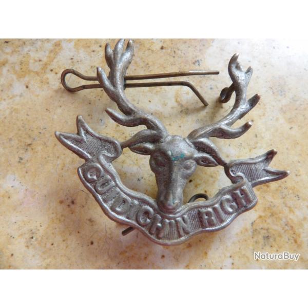 cap badge Seaforth Highlanders  Ecossais Anglais Britannique ww1 ww2 premi�re seconde guerre authent