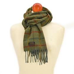 Echarpe en lambswool Country check - Sage - Tweedmill