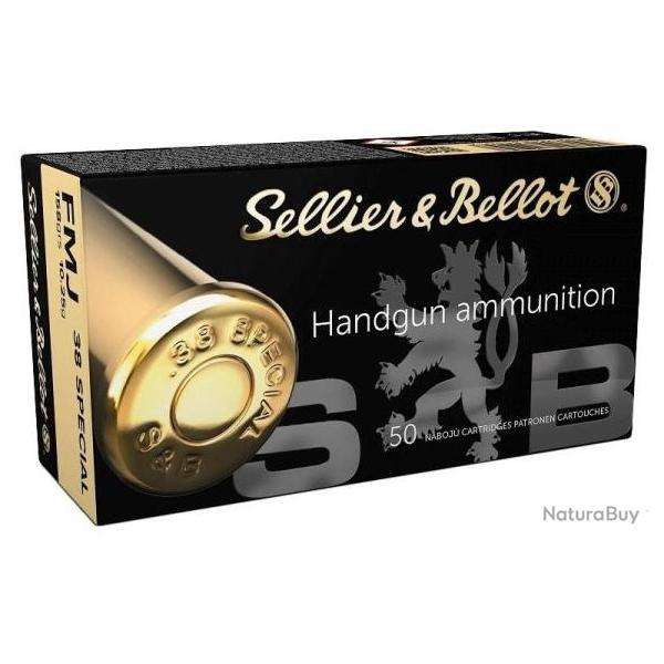 SELLIER & BELLOT 38 SPECIAL FMJ 10.25G+ 1 BT  X50