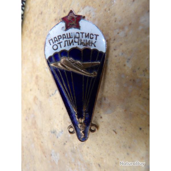 brevet parachutiste r�glementaire Sovi�tique Russie URSS CCCP email blanc avec chocs