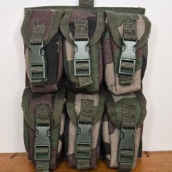 6 poches porte munitions 40mm TELD Camouflage CE Arm&eacute;e fran&ccedil;aise/ TELD proche du neuf