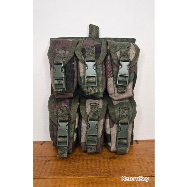 6 poches porte munitions 40mm TELD Camouflage CE Arm�e fran�aise/ TELD proche du neuf