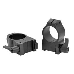 WARNE Maxima Montage acier QD 1" haut mat Ruger M77 & Hawkeye