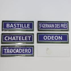 5 mini plaques m&eacute;tro 1