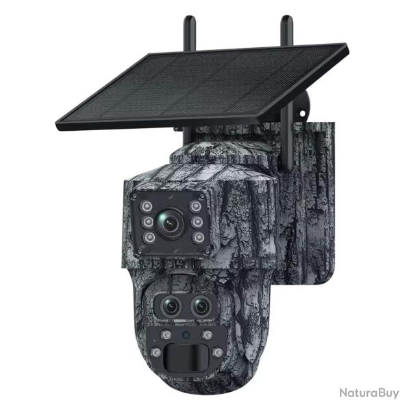 Cam�ra de Chasse RoG V360 Solaire 4G Motoris�e Zoom Optique 15x Vision Nocturne