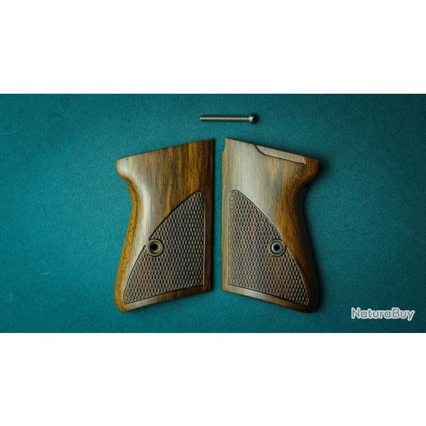 Plaquettes de poign�e pour Walther PPK - Noyer - Enti�rement faites � la main /Grips for Walther PPK