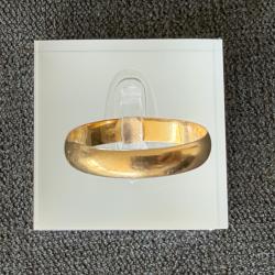Grand anneau en or jaune 18 carats - taille 66 - bague - alliance
