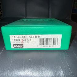 OUTILS DE RECHARGEMENT RCBS CALIBRE 7.65 BM ( 7.65 x 53 Mauser Belge)